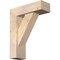 Ekena Millwork Traditional Block Smooth Bracket w/ Offset Brace, Douglas Fir, 5 1/2"W x 16"D x 20"H BKT0604X16X20TRA05SDF - alternate 1